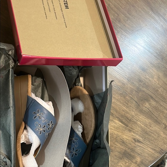 A2 AEROSOLES Air Flow Women's Blue Sandals NWB Wonen’s Size 6 - Picture 6 of 7